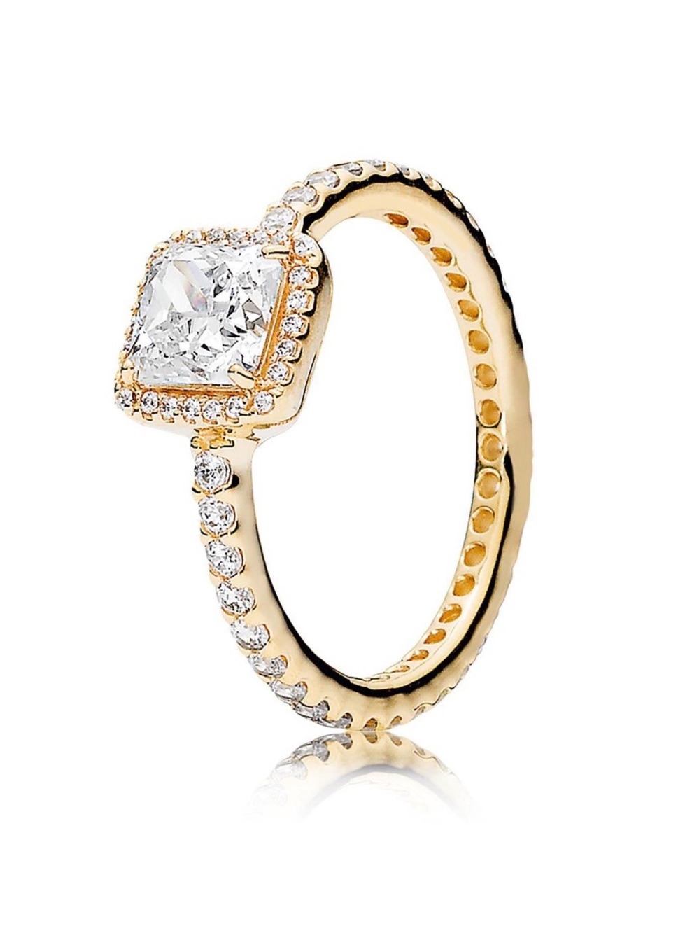 Pandora 14K Solid Gold Timeless Elegance Ring size 48